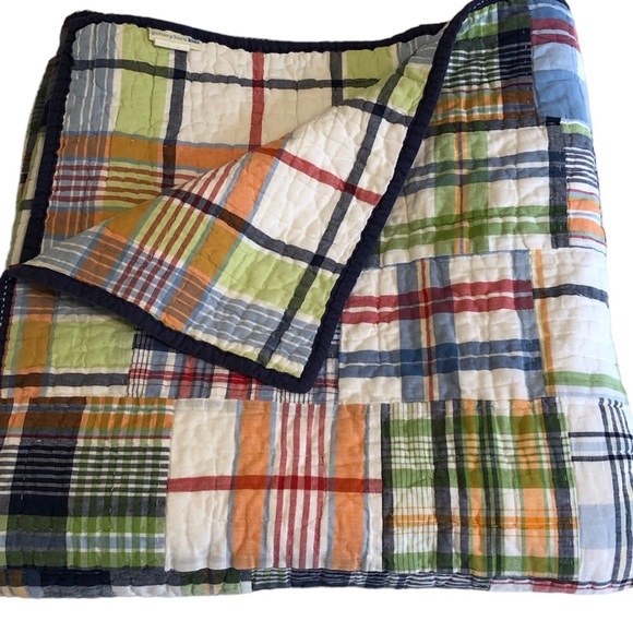 Pottery Barn Kids Bedding Pottery Barn Kids Madras Plaid Reversible